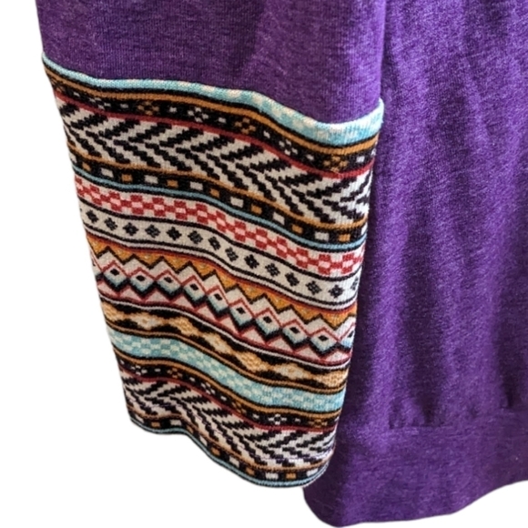 Oyamiki women's long sleeve top size small In purple - Picture 6 of 6